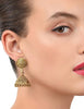Gold-Toned Ethnic Jhumki Earrings