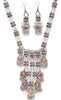 Latest Stylish Traditional Oxidised Silver Necklace Jewellery Set for Women