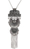 Latest Stylish Traditional Oxidised Silver Necklace Jewellery Set for Women/Girls