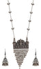 Latest Stylish Traditional Oxidised Silver Necklace Jewellery Set for Women/Girls