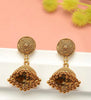Gold-Toned Ethnic Jhumki Earrings