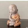 Peaceful Meditating Monk Statue