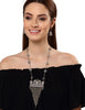 Latest Stylish Traditional Oxidised Silver Necklace Jewellery Set for Women/Girls