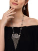 Latest Stylish Traditional Oxidised Silver Necklace Jewellery Set for Women/Girls