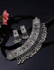 Latest Stylish Traditional Oxidised Silver Necklace Jewellery Set for Women/Girls