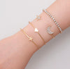 Shining Diva Fashion Latest Stylish Crystal Multilayer 3-5 pcs Set Charm Bracelets for Women and Girls