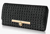 ALSU Women's Black Hand Clutch Wallet Purse