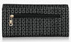 ALSU Women's Black Hand Clutch Wallet Purse