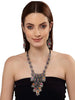 Latest Stylish Traditional Oxidised Silver Necklace Jewellery Set for Women