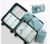 8 Pcs Packing cubes Travel pouches Luggage Organiser Clothes suitcase Storage Bag