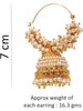 YouBella Fashion Jewellery Gold Plated Pearl Jhumka/Jhumki Earings for Women Traditional Earrings for Girls