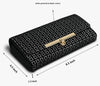 ALSU Women's Black Hand Clutch Wallet Purse