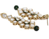 Shining Diva Fashion Gold Plated Jewellery Set for Women (Green)