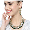 Shining Diva Fashion Gold Plated Jewellery Set for Women (Green)