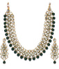 Shining Diva Fashion Gold Plated Jewellery Set for Women (Green)