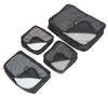Travel Gear 4-Piece Packing Cubes Travel Set - Black