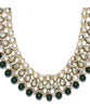 Shining Diva Fashion Gold Plated Jewellery Set for Women (Green)