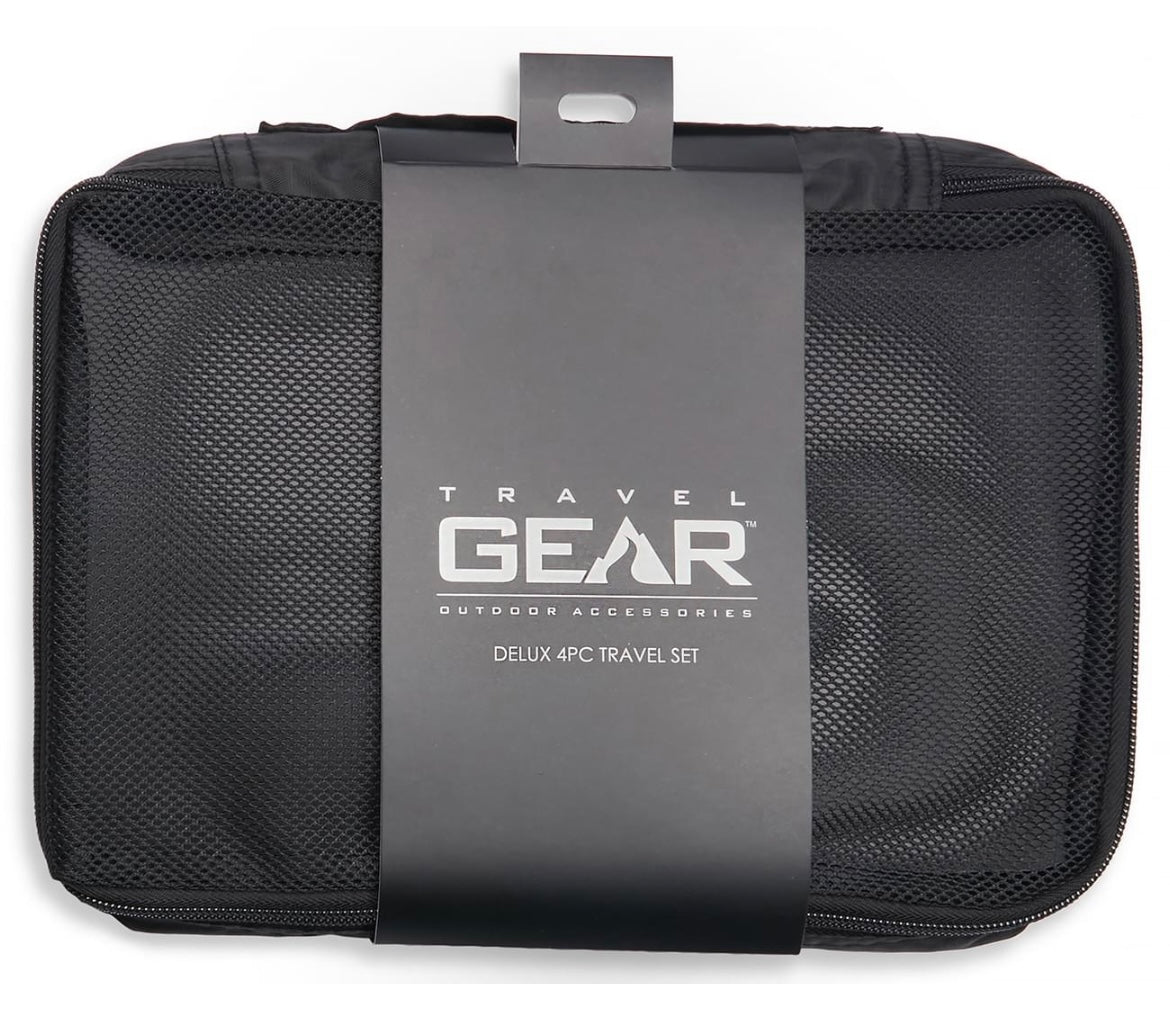 Travel Gear 4-Piece Packing Cubes Travel Set - Black