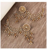 Stylish Fancy Gold Plated Pearl Jhumki Traditional Earrings with Hair Chain