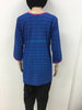 Beautiful self print mix cotton short top with boat neck