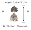 Ethnic Indian Jhumka in two colours - Gold/ Silver Hanging Earrings For Women