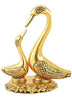 Antique Golden Finish Metal Carved Base Swan/ Crane For Decoration Or Gift Purpose (22cm x16cm)