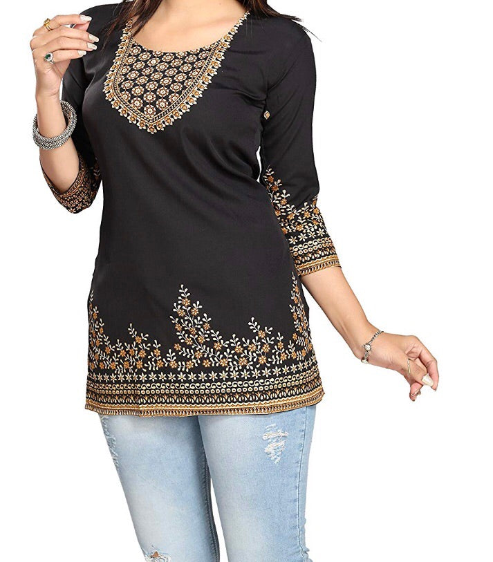 Women’s Crepe Printed Kurti in two colors for girls and women