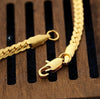 Women and Men Full Sideways Silver and Gold Chain ( Size 20 inch 5 mm)
