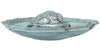 Oxidized Metal Tortoise on Glass Plate for Good Luck Feng Shui Gift Item for Vastu Home Decor (6X6X1 Inch, Silver)