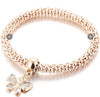 Classic 3ps Fashion Elastic Rhinestones cute Butterfly Pendant Bracelet Transylvania 18k Gold Plated Silver Rose Gold Metal Chain Bracelet