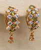 Beautiful Amethyst Zircon Hoop Earrings in two colours