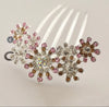 Hair Accessories Metal Plated Crystal Flowers Headband Hair Comb