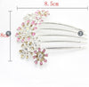 Hair Accessories Metal Plated Crystal Flowers Headband Hair Comb