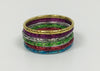 Set of six colourful Bangles
