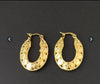 Earrings for women hoops Ethiopian real 18k gold solid fine gold GF filled