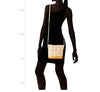 Kanvas Katha Small Girl’s Sling Bag with unique orange colour pattern