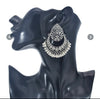 Fashion Trend Earrings Retro Hollow Drop Shaped Pattern Fan Shaped Tassel Earrings For Girls