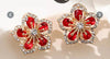 Petal Flower Earrings for women in three colours