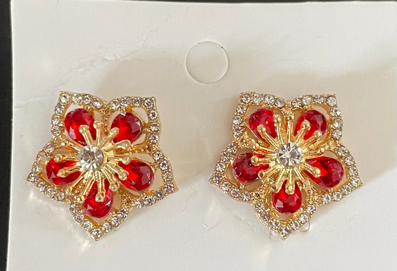 Petal Flower Earrings for women in three colours