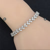 New Fashion Roman Style women Silver/Gold Crystal diamond bracelets
