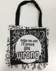 Black and white Printed Cotton Hand Bag with handles