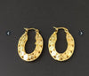 Earrings for women hoops Ethiopian real 18k gold solid fine gold GF filled