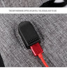 Multipurpose water resistant with USB charging port backpack in four colours