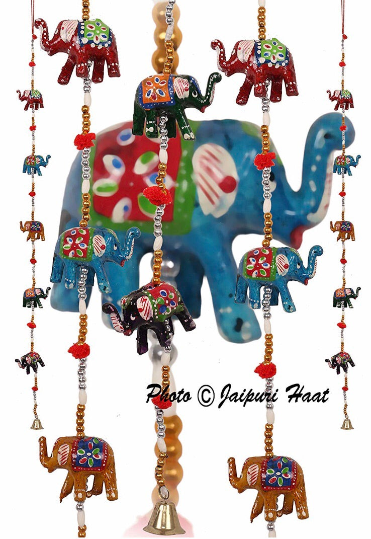 Jaipuri haat Rajasthani Elephant Door Hanging Home Decor- Set of 2