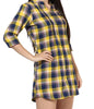 Plaid Check Print Tunic Cotton Top for girls and women