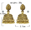 Indian Gold Metal Bells Tassel Earrings In Two Colours (Gold/Silver)