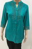 Pure cotton small top with embroidered boat neck in two colors