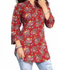 Printed Designer Polyster Crepe Short Kurti Tunic Top for Women