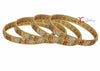 Exclusive Elegant Floral Designer Stunning Multicolor Bangles Collection - Set of 4