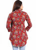 Printed Designer Polyster Crepe Short Kurti Tunic Top for Women